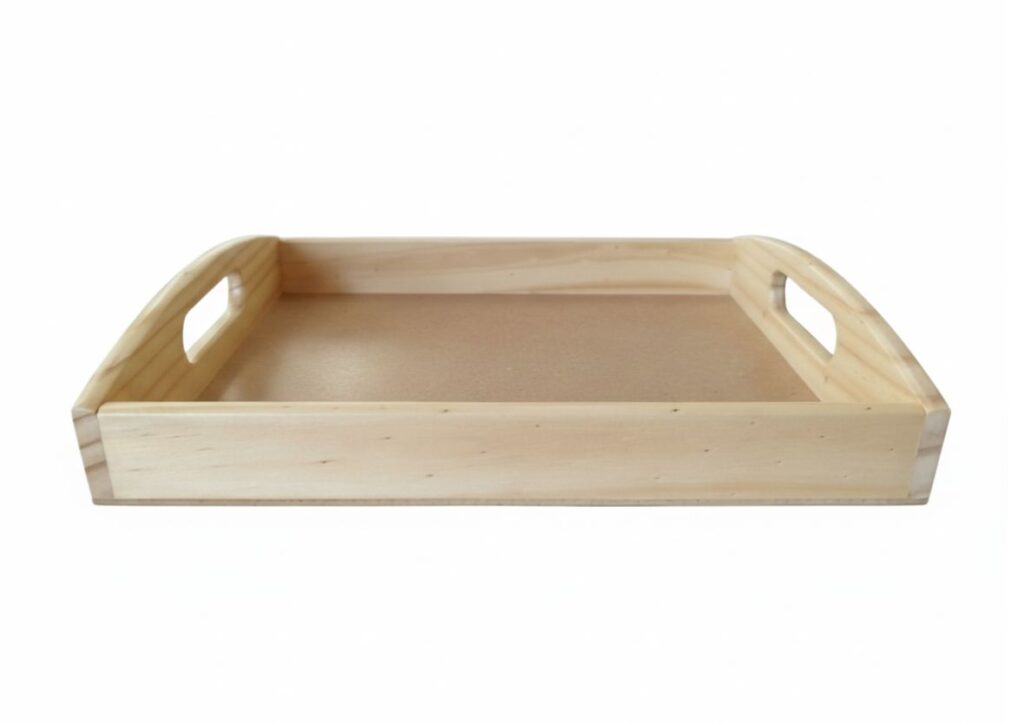 Bandeja de madera mediana