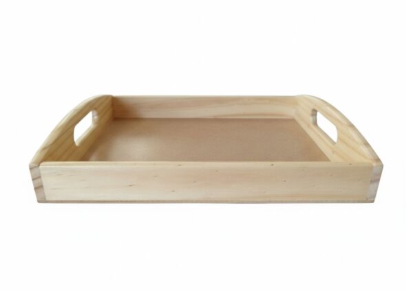 Bandeja de madera mediana